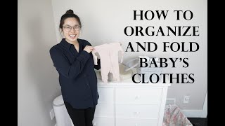 Efficient Way to Organize Baby Dresser and Fold Baby Clothes