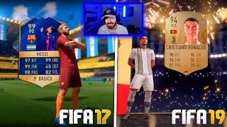 quando o FIFA era bom... REAGINDO AOS MEUS MELHORES PACKS DA HISTÓRIA! (FIFA 15 a EA FC 24)