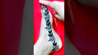 Amazing reverse leg mehndi।।beautiful foot mehndi design।।easy leg mehndi design।।latest mehndi