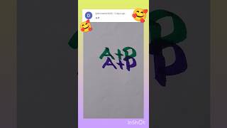 cute name 🥰🥰 ||A+P||#shortvideo /Short #alphabet // name try A+P||comments your Frist letter🌹🌹🌹