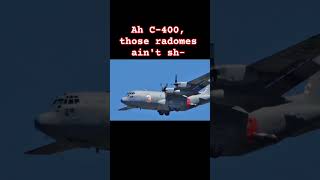 Those radomes. #meme #aviationmemes #aviation #plen #c130hercules #turbopropfs #shorts