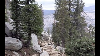 Hiking in surprise snowfall