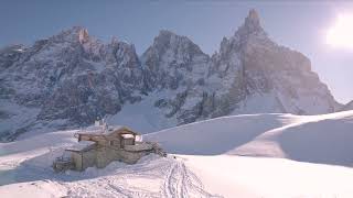 Baita Segantini und Pale di San Martino