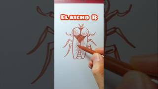 El bicho R. Dibujo letras. #drawing #art #videoshorts #dibujo #bug #letras #shorts #abecedario