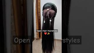 Open Hair hairstyle✨❤️|#hairstyle #trending #viralshort #shorts #youtube #trendinghairstyle