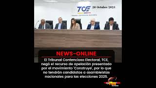 #NewsOnline📰 - #Ecuador🇪🇨 ▶️ TCE negó el recurso de apelación presentado por el movimiento Construye