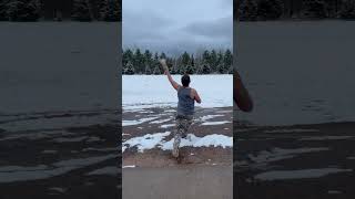 Throwing a snowball 35 MPH