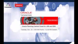 Trinamix Webinar: Oracle Planning Central Cloud on JDE and EBS