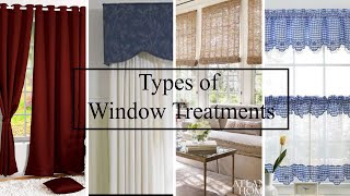 Types of Window Treatment by art and makeover