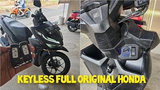 keyless original honda PCX pasang dimotor honda vario. pasang keyless cibinong bogor