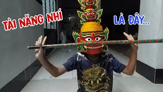 Tài Năng Nhí | Nhảy chằn bằng thùng carton cực hay | Boy Khmer Trà Vinh