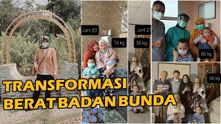 TRANSFORMASI BB BUNDA DARI 74 KG SAMPAI 50 KG @RahayuFoodbyBundaNcie