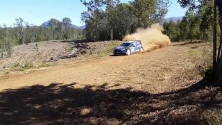 Elfyn Evans rally australia 2014 shakedown pass