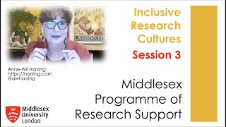 Inclusive research cultures 3: MDX Research Support Programme