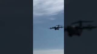 Airbus A400M on approach to Brize Norton