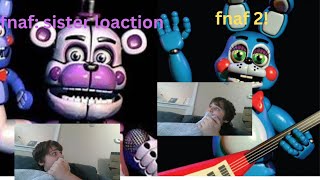 Playing 2 fnaf Games ( indie versions) "glitchy" pt:1