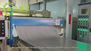 Melamine Paper Impregnation Production Line for MDF Laminating Melamine Paper Line