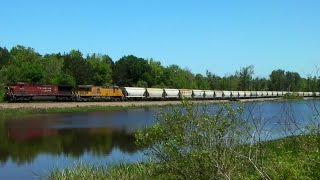 CP 9710 leads a KCS frac sand train at Jefferson, TX 04/25/2015 ©