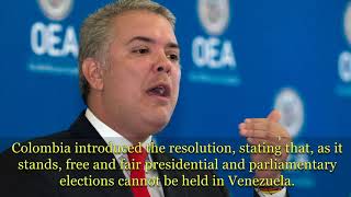 Venezuela: OAS Resolution