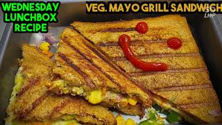 veg mayo sandwich/lunch box recipes/tiffin box recipes/sandwich recipe/sandwich for kids lunch box