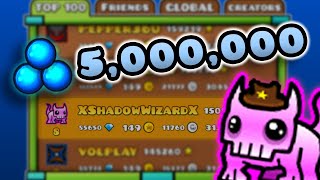 🔵5,000,000 ORBS [LIVE]!!! - Geometry Dash