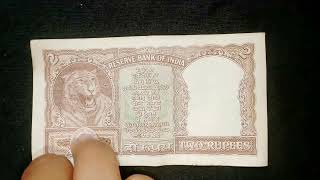 (1965) 2 Rupee note value in Unc condition is 300-400.