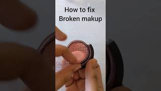 how to fix broken makeup #highlighter #eyeshadow #blush #skin #beauty #mua #easy home #makeup #diy