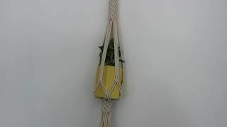 macrame, plant holder, DIY, tutorial, handmade, crafting