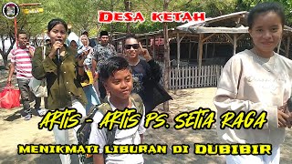 Keseruan bersama group seni budaya di pantai Dubibir.. desa ketah