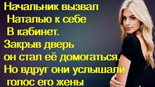 Начальник вызвал Наталью к себе В кабинет. Закрыв дверь он стал её домогаться. Но вдруг они услышали