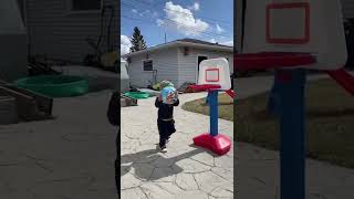 Amazing Shot by a 2 year old boy | Unstoppaball🏀 lil Pro #shorts #amazing #basketball #adorable