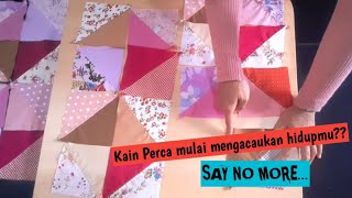 Kreasi Sejadah dari kain Perca - Prayer rugs DIY