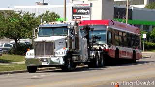 TTC NovaBUS LFS HEV #3490 being Towed