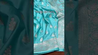 Firozi Mashru Silk Saree #banarasisilk #viralcollection #sareeshort #soppingvlog #clothing #sari