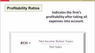 Dealership Financial Ratios - ROS