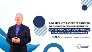 Proceso de armonización presupuestal para entidades territoriales | webinar 20 junio