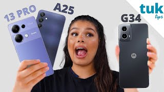 Redmi Note 13 PRO 4G vs Galaxy A25 vs Moto G34 Qual é o melhor para COMPRAR em 2025? comparativo