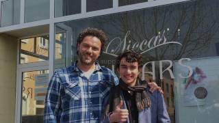 AGF competition winners visting Siccas Guitars Karlsruhe