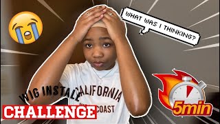 Apply A Wig In 5 MINUTES CHALLENGE 😱 | Risha Tonae’