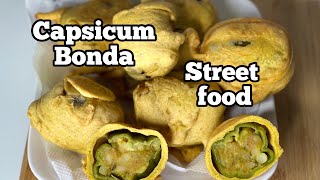 Monsoon Special/Mini Capsicum Aloo stuffed bonda Recipe/Evening Snacks /Easy Recipe