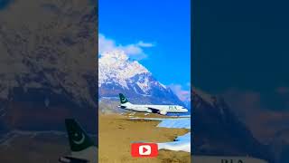 Skardu Airport PIA Airline Landing Amazing view، #Short #Video #Skardu #Airport #PIA_Airline #like