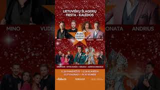 Lietuviškų šlagerių fiesta - Kalėdos. Panevėžys, Klaipėda, Kaunas, Vilnius. #concert