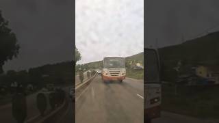 msrtc bus Pune - Mumbai highway #msrtc #busjourney #msrtcbus #shortvideo #stbusjourney #busjourney