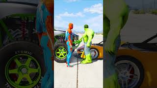 GTA V : SPIDER-MAN VS HULK MATCH, WHO IS RICHER ? 🤑 #shorts