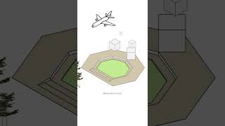 Animated architectural concepts using airplanes #architecture #motiongraphics #concept