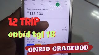 12 TRIP ORDERAN GRABFOOD