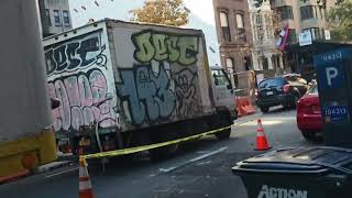 New York City up-close - Jackhammer action on East 35th Street, November 11, 2024