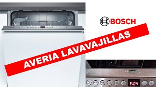 Reparación lavavajillas Bosch ERROR 04 (E:04)