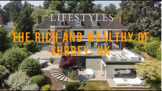 How The Rich and Wealthy Live in Surrey, UK. Walk With Me.