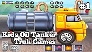 MENJADI SUPIR TRUK MINYAK DI GAME ANAK-ANAK KIDS OIL TANKER | TRUCK GAMES